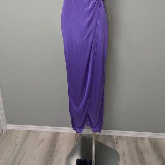 Masquerade Purple Cold Shoulder Dress - Size 1/2 - Picture 6 of 6
